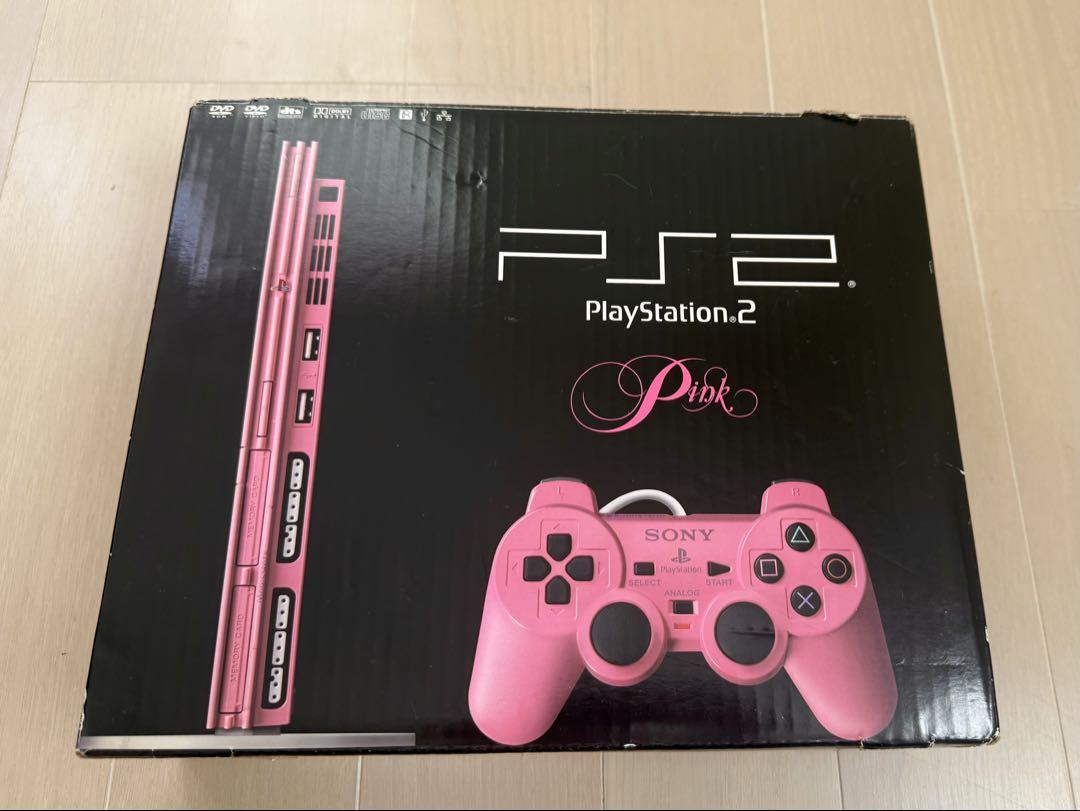 ‪☆美品‪☆PS2 ピンク 本体周辺機器セット 箱付き