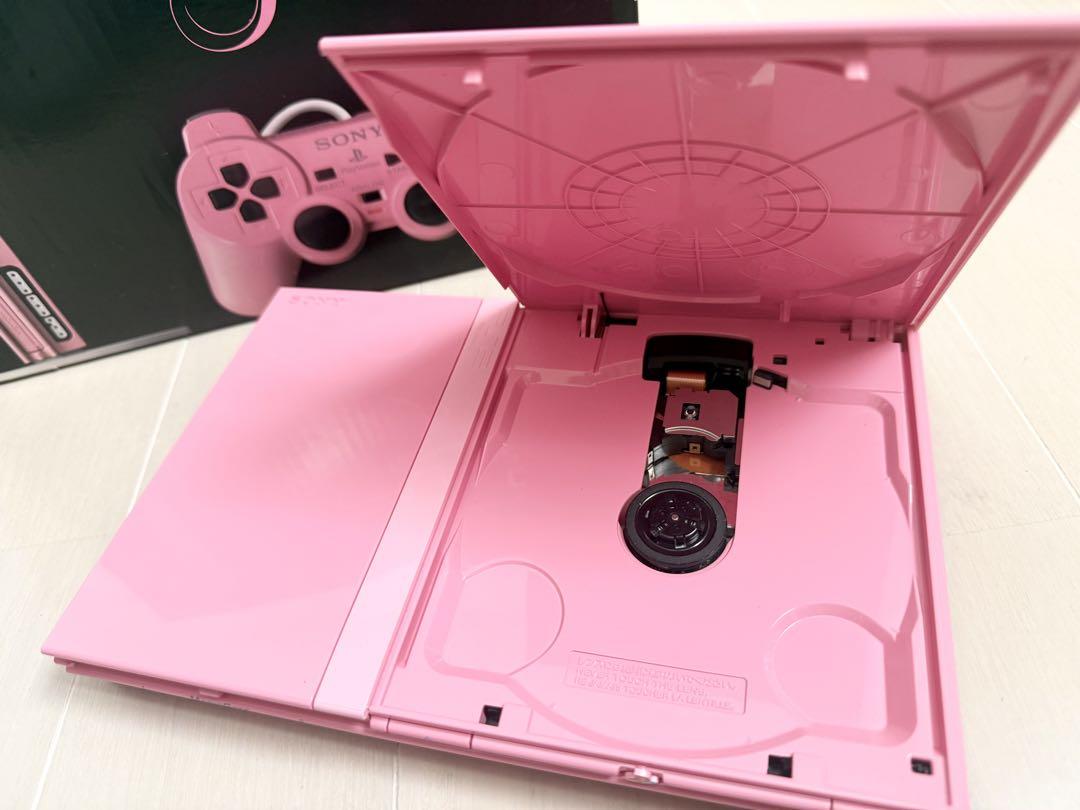 ‪☆美品‪☆PS2 ピンク 本体周辺機器セット 箱付き