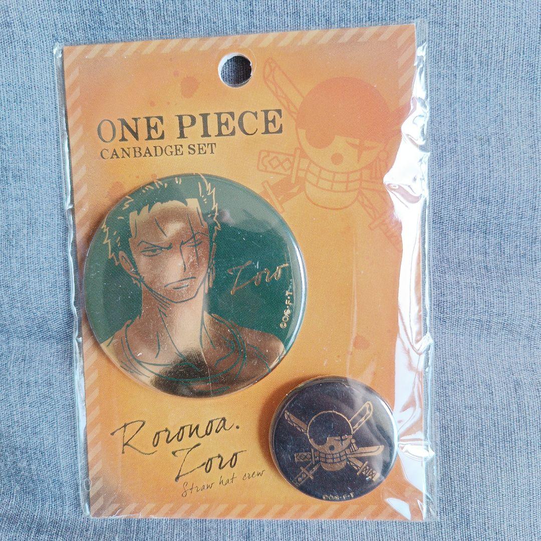 ONEPIECE 箔押し缶バッジセット ゾロ - メルカリ
