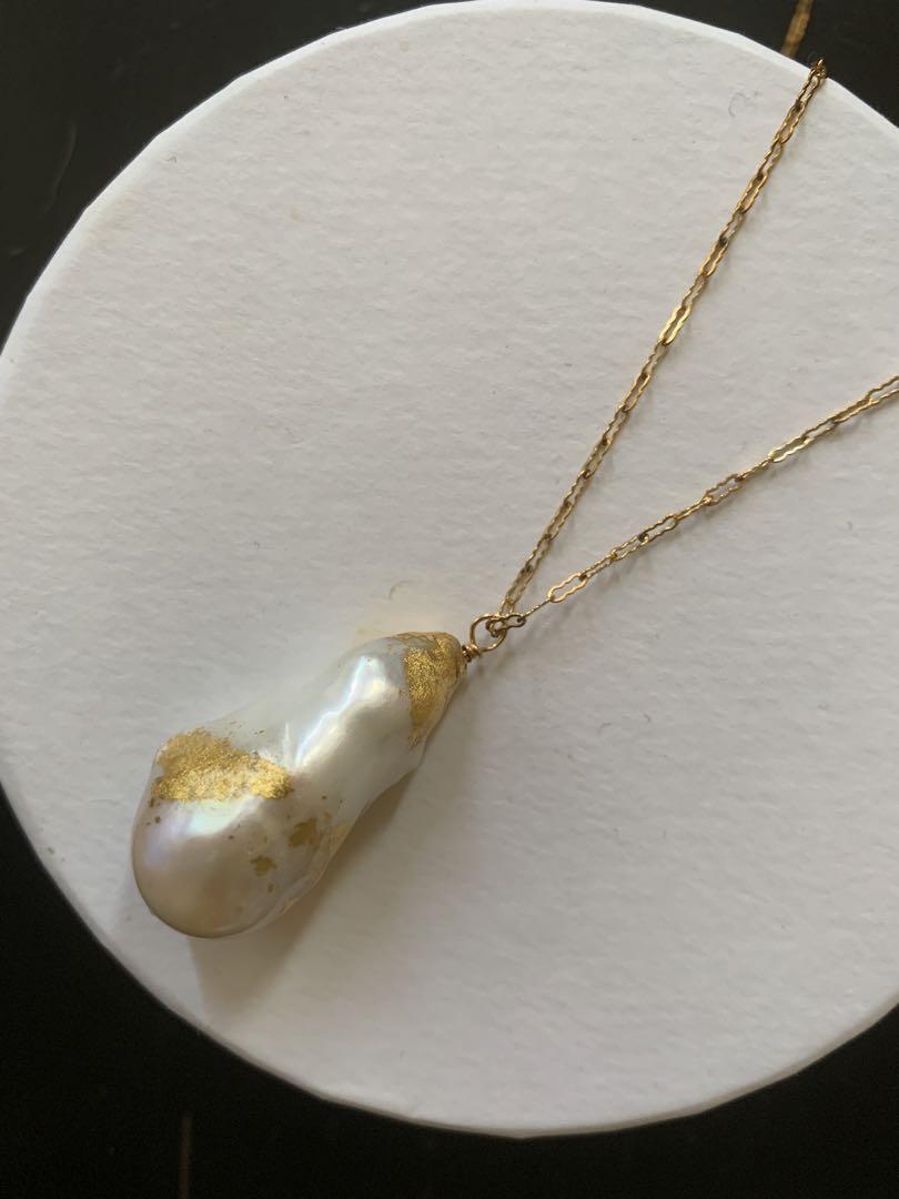 LARICA ラリカ バロックパール 金箔 ネックレス