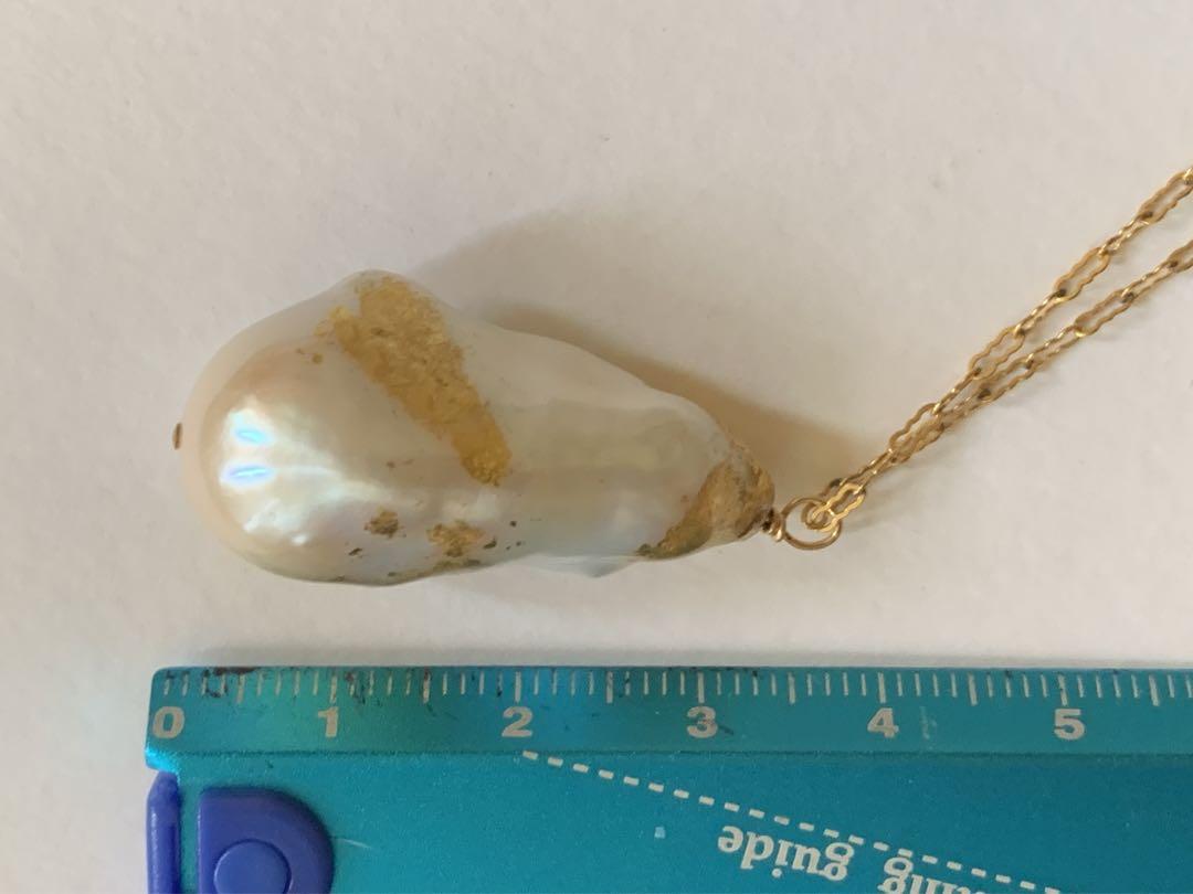 LARICA ラリカ バロックパール 金箔 ネックレス
