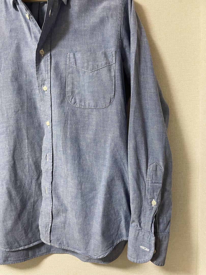 INDIVIDUALIZED SHIRTS シャンブレーシャツ 15-33 別注】INDIVIDUALIZED SHIRTS コットン