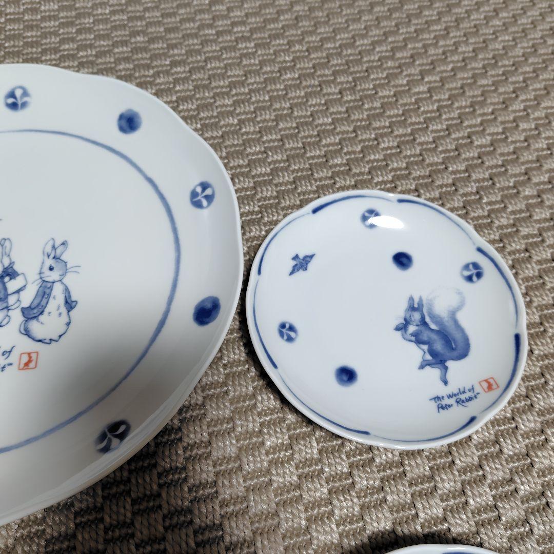 The　World　Peter　Rabbit　大皿　小皿６枚セット　陶器