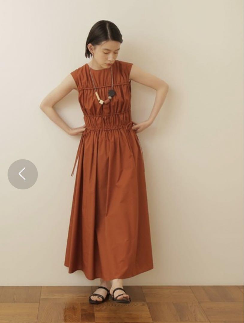 NATURAL BEAUTY BASIC シャーリングボリュームワンピース