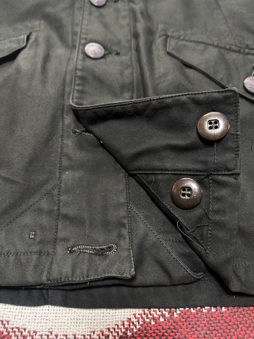 フィールドコート ブラック後染め