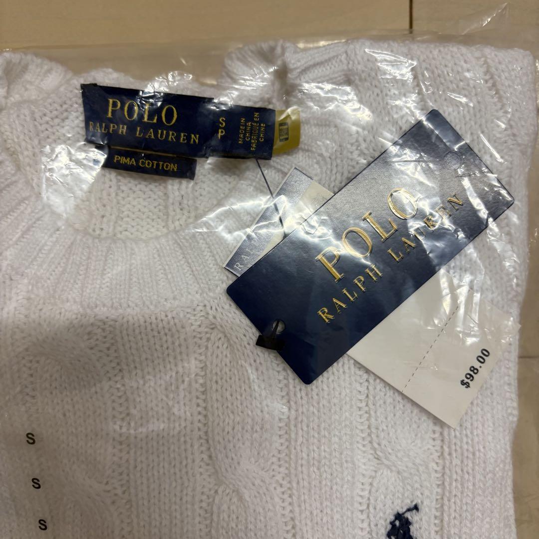 Polo Ralph Lauren ポロ ニット ホワイト半袖