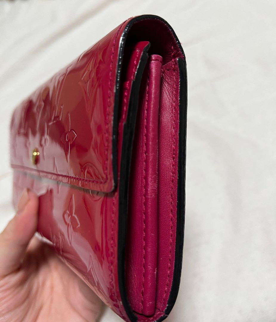 ルイヴィトン ヴェルニ 長財布 ピンク レディース