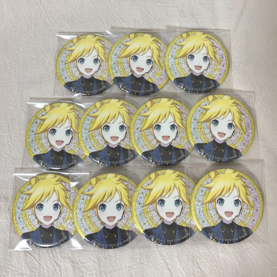 プロセカ あんスタ コラボ グリッター缶バッジ 鏡音レン - メルカリ