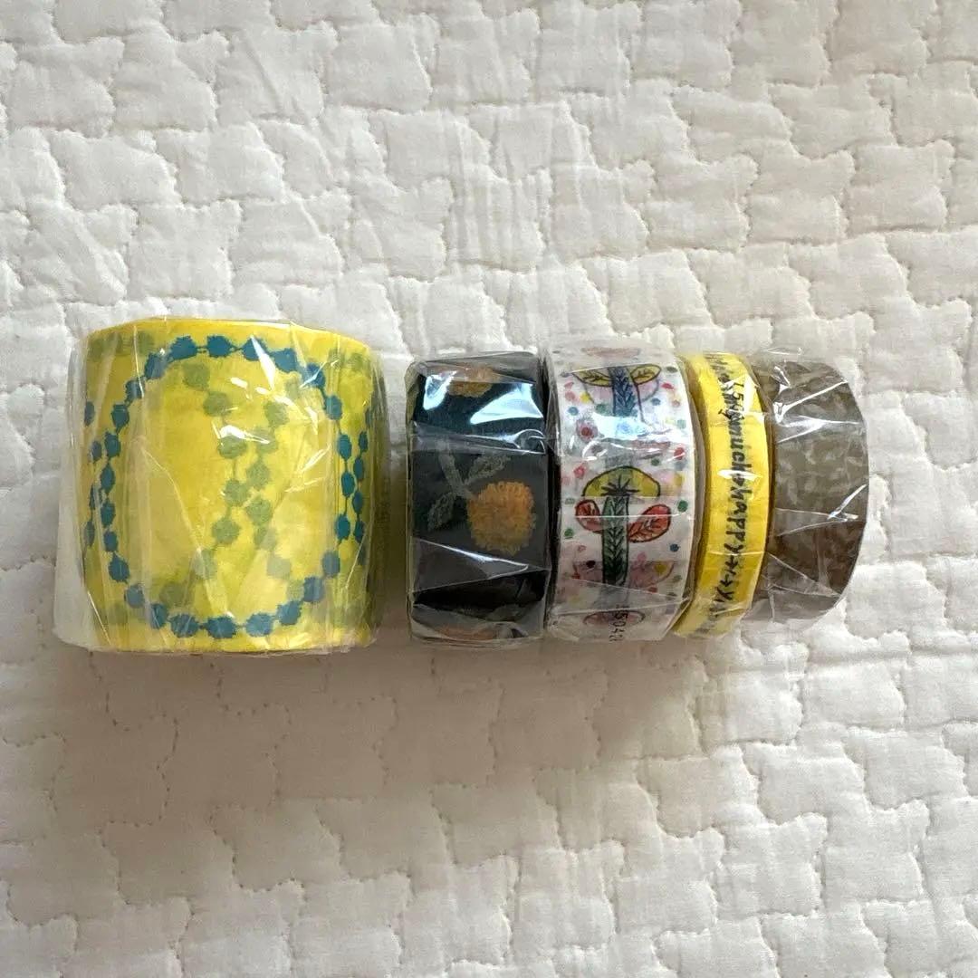 レア廃盤　新品ミナペルホネンマスキングテープセット　mtチェックアンドストライプ