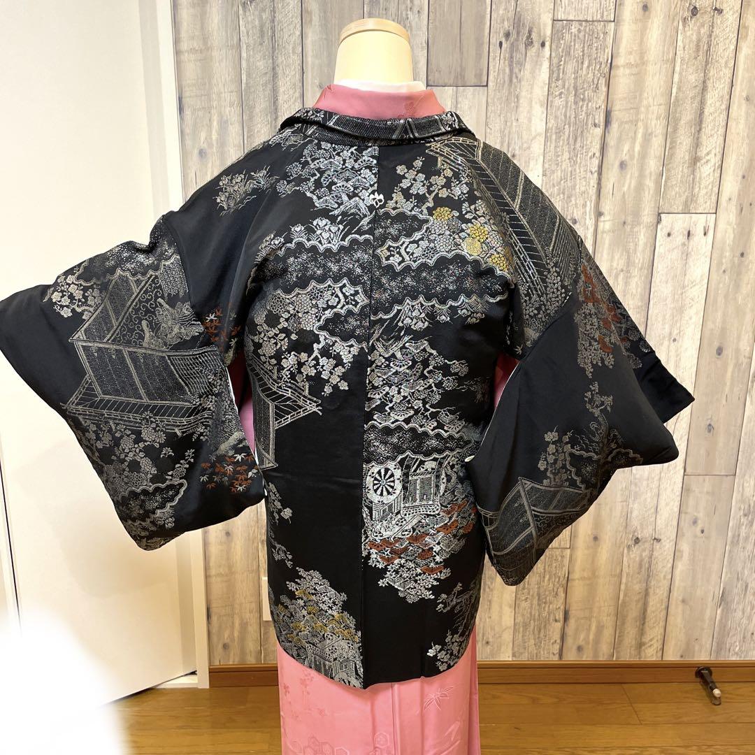 特別価格 絢爛豪華 紋付 羽織 身丈80 袖丈46 桁61 着物 - imaver.org