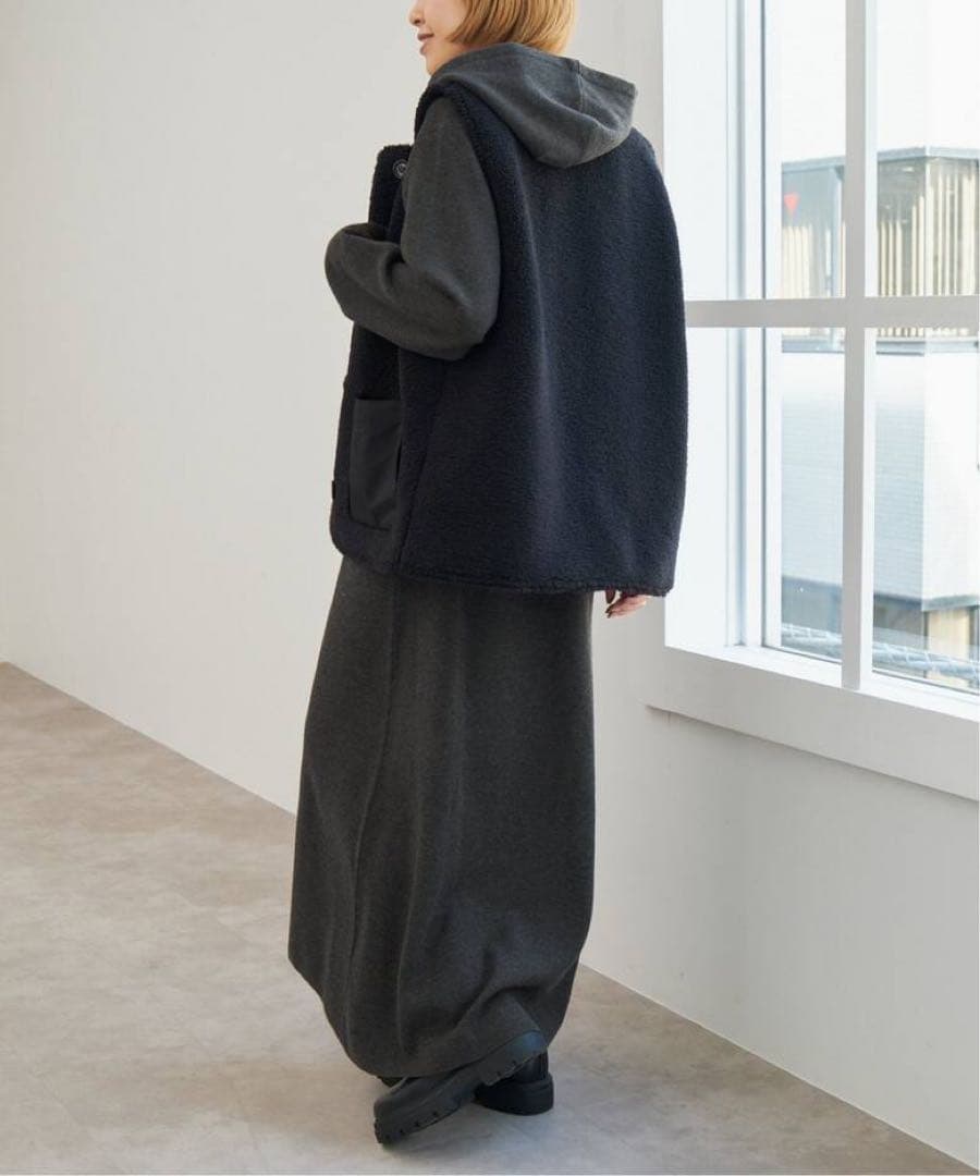 2024⭐︎美品⭐︎Spick and Span フーテッド ニットロングワンピース