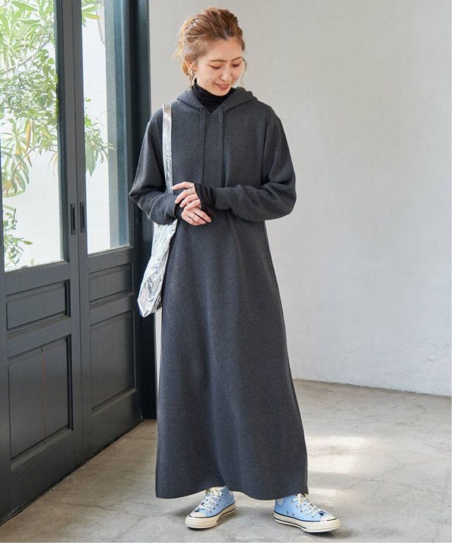 2024⭐︎美品⭐︎Spick and Span フーテッド ニットロングワンピース