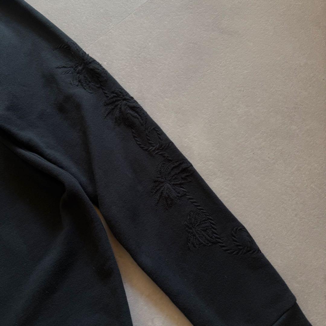 薄手スウェット ヤシの木刺繍