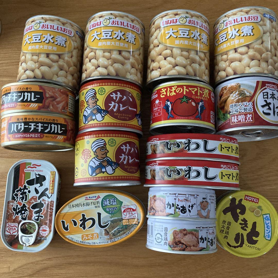 mmg　さんまで健康　さば照焼き　各２０缶　カレー缶　４種８缶　合計４８点 明日まで販売 缶詰セット (大豆 カレー サバ いわし さんま等