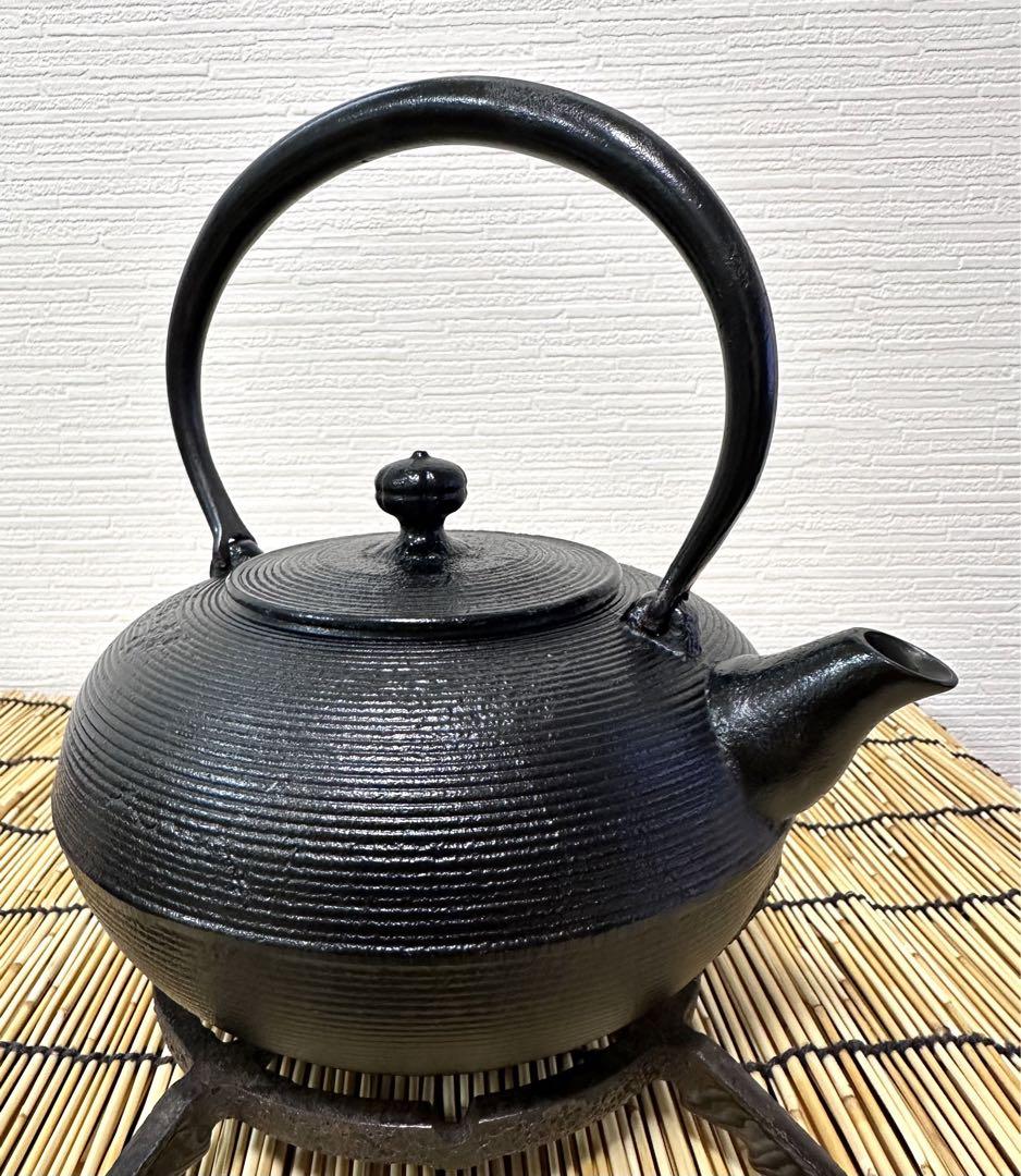 未使用品 南部宝星堂造 13型 糸目肌 南部鉄瓶 南部鉄器 鉄瓶