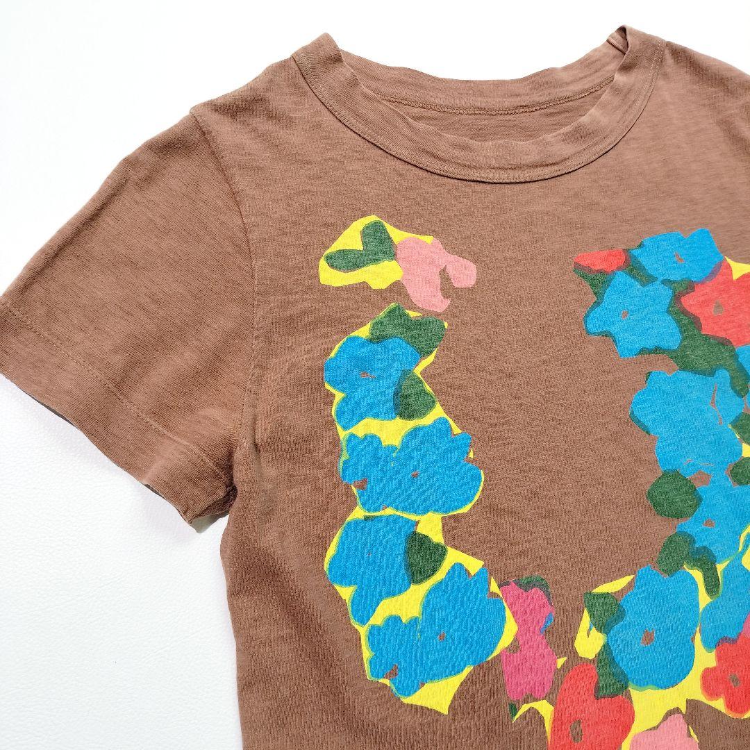 2枚セット✨️ 45R プリント Tシャツ コットン カットソー 半袖 黄 茶