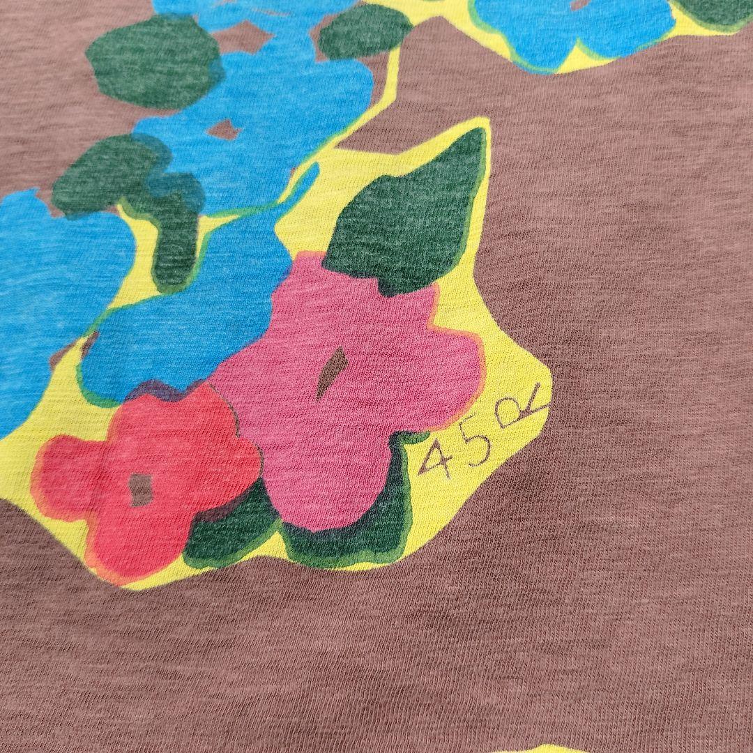 2枚セット✨️ 45R プリント Tシャツ コットン カットソー 半袖 黄 茶