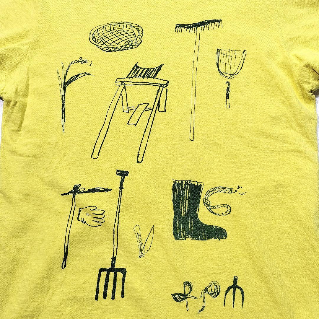 2枚セット✨️ 45R プリント Tシャツ コットン カットソー 半袖 黄 茶