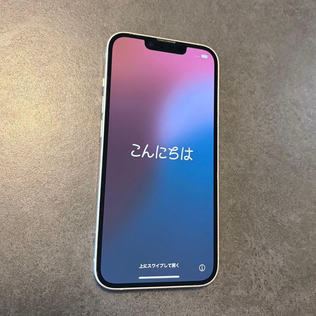 iPhone14 256GB ホワイト 背面割れあり 動作良好