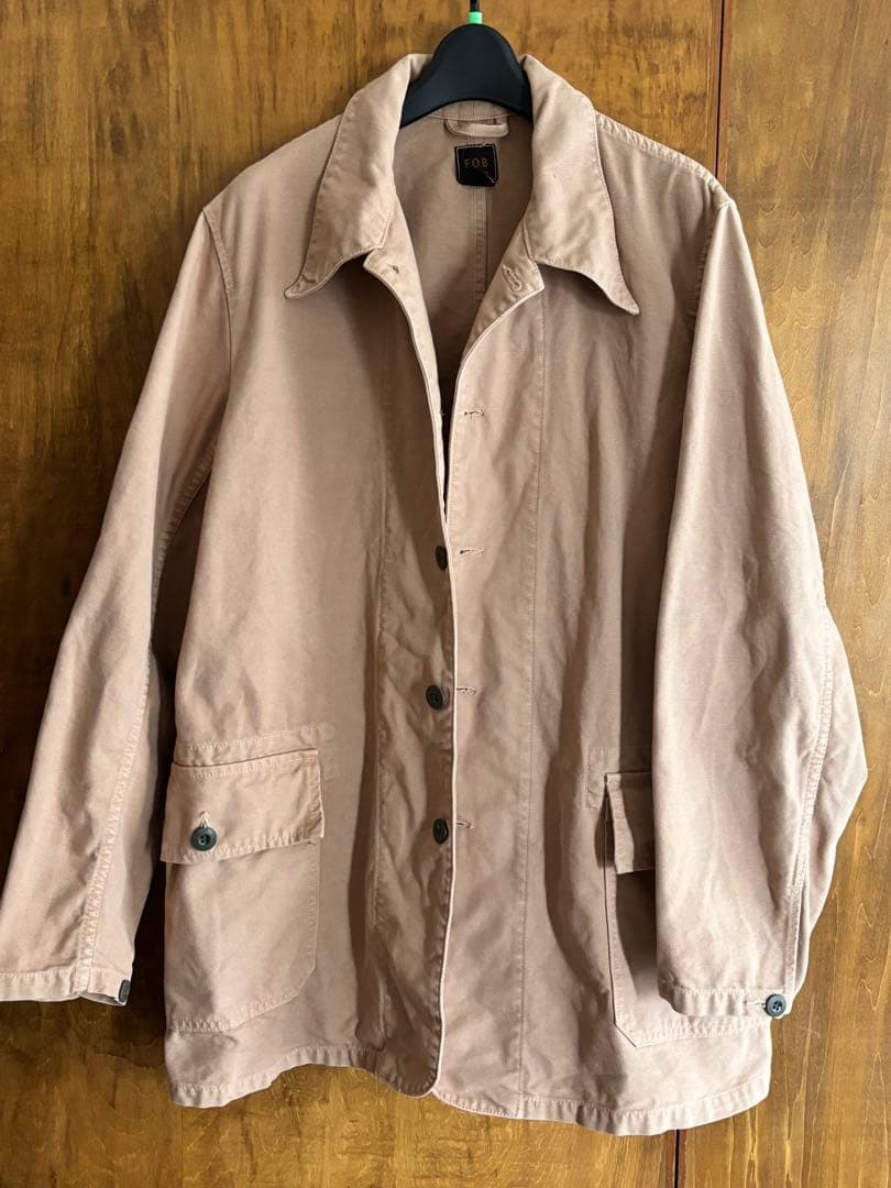 F.O.B. カバーオール ベージュ Lサイズジャケット・アウター
