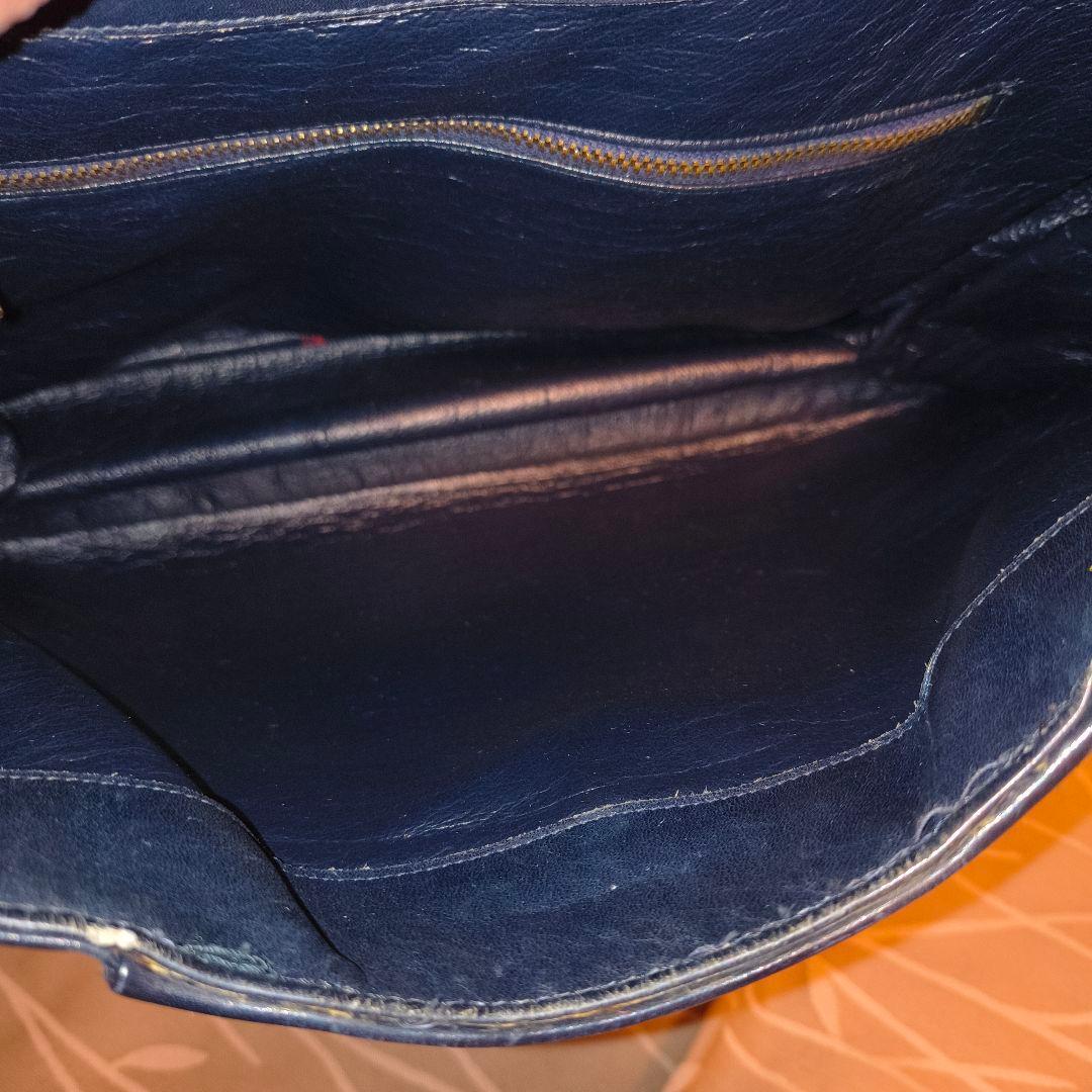 ネイビー ゴールド金具