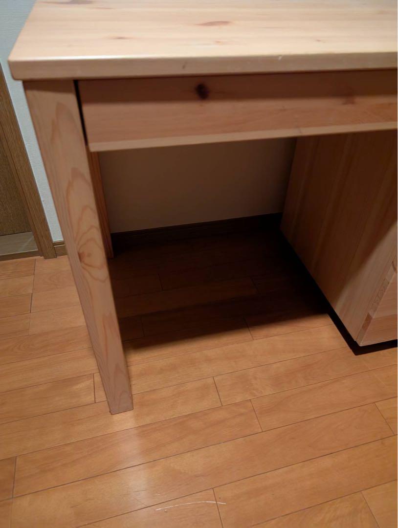 木製デスク キャビネットセット