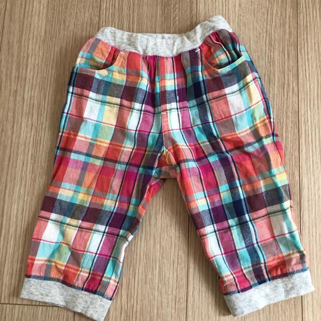 コンビミニ　チェックパンツ　100サイズ