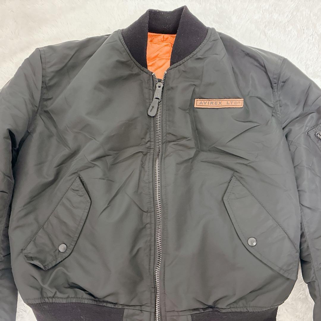 90s USA製 AVIREX コマーシャルロゴ MA-1フライトジャケット短丈 mdprevattcaulkingandwaterproofing.com