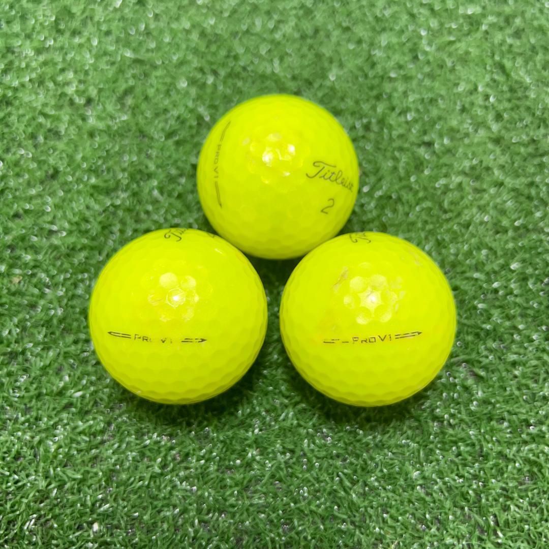 【A52】 Titleist PROV1 黄 2023年 ロストボール 24球 A52】 Titleist PROV1 黄 2023年 ロストボール 24球 - メルカリ