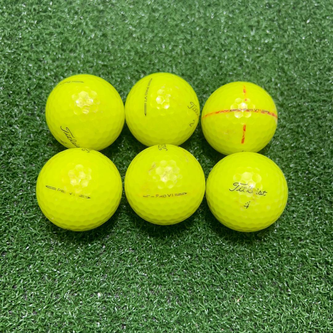 【A52】 Titleist PROV1 黄 2023年 ロストボール 24球 B43】Titleist PROV1 2023年 黄 ロストボール 24球 - メルカリ