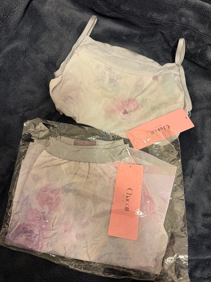 新品 Chacott 大人用 レオタード ＆ スカート セット ブルー