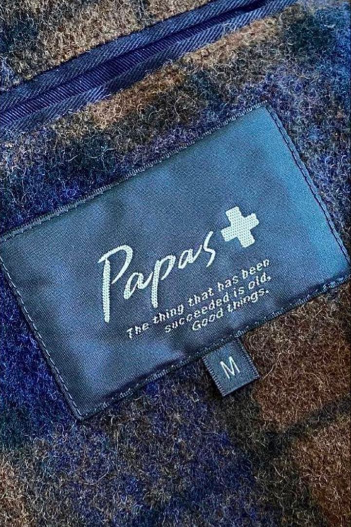 ウールチェック裏地 コットンストレッチコート