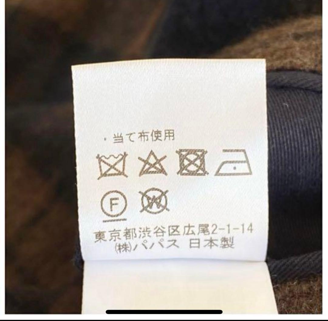 ウールチェック裏地 コットンストレッチコート