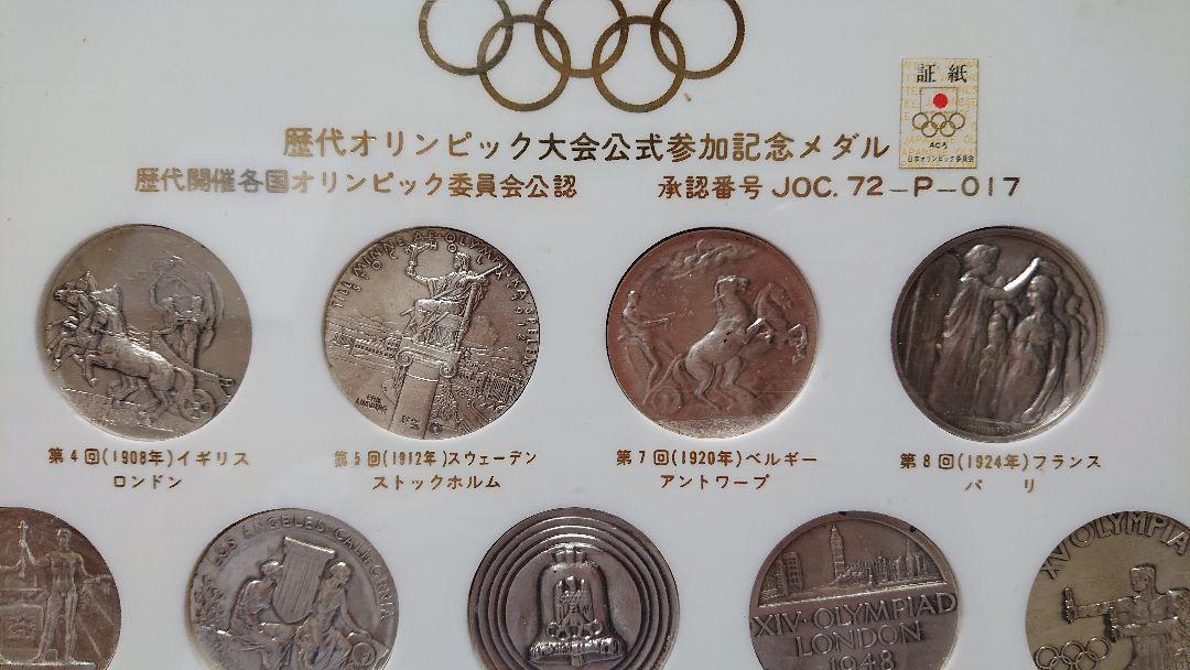 安い割引 歴代オリンピック大会公式参加記念メダル 特別制作 旧
