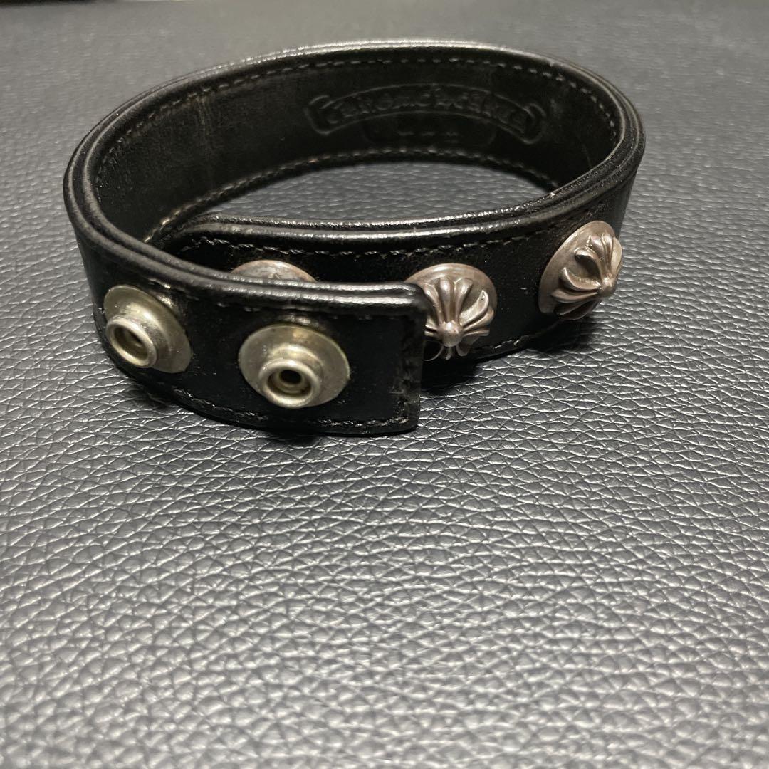 【最終値下げ】クロムハーツ　レザーブレスレット