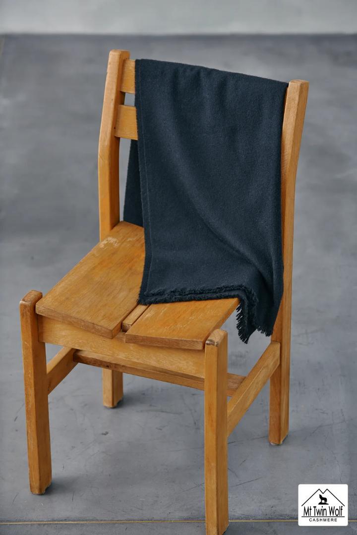 【新品未着用】カシミアストール 高品質カシミア100%　【ブラック】