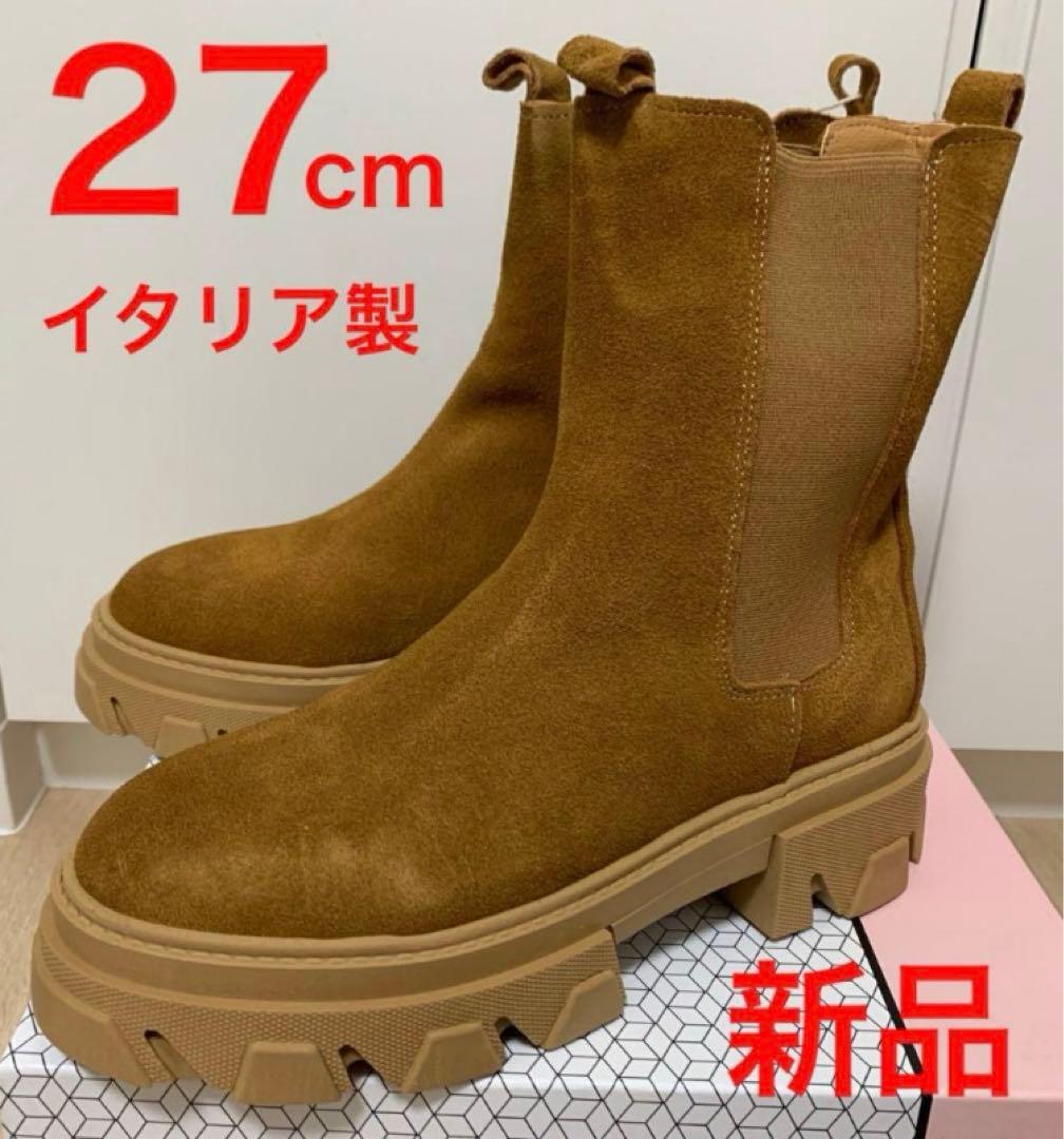 新品未使用❗️UNLACE ブーツ 27cm イタリア製 BLACK 新品未使用❗️UNLACE ブーツ 27cm イタリア製 BLACK