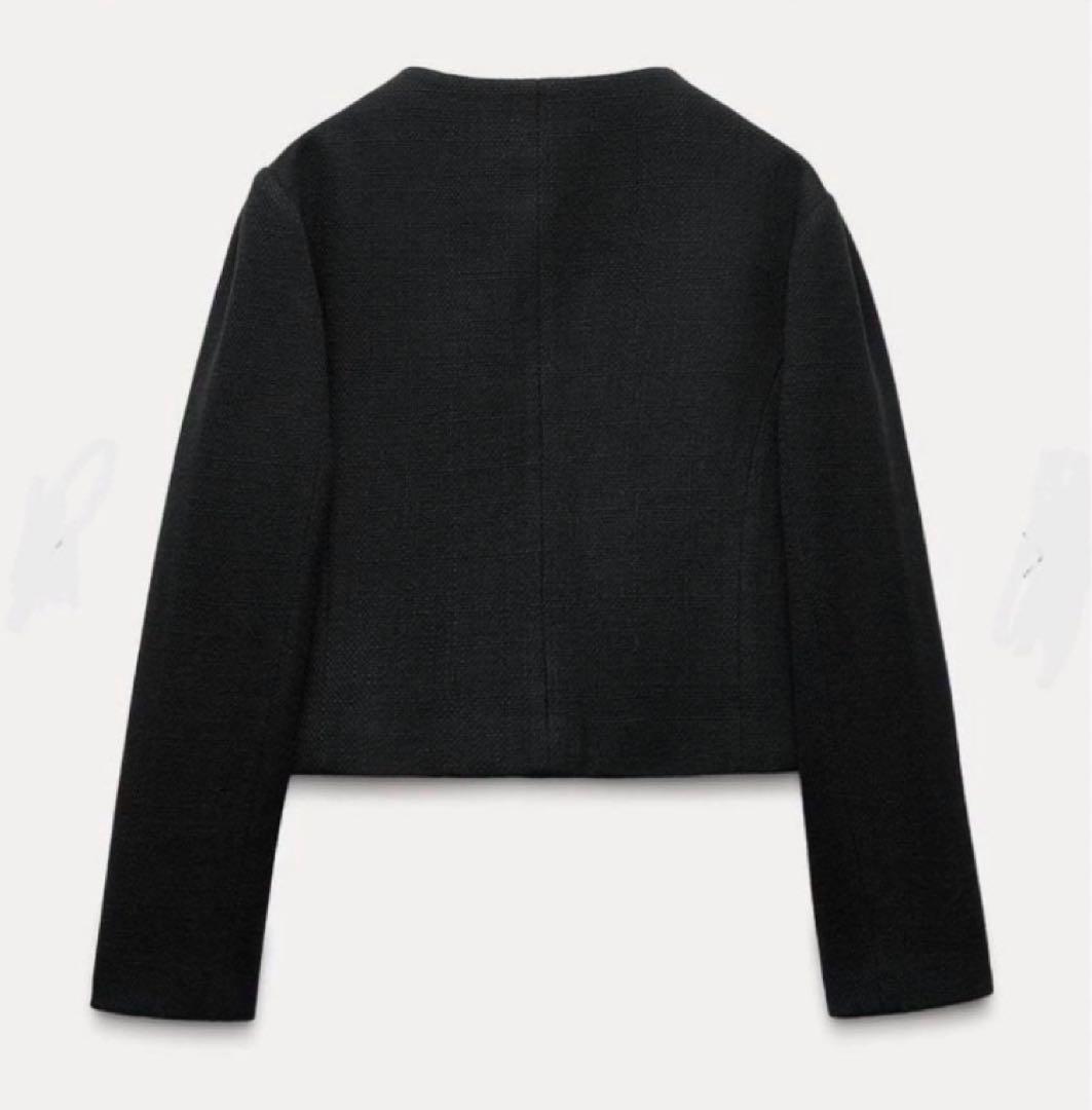 出品最終日　未使用ZARA フラップクロップドジャケット週末SALE