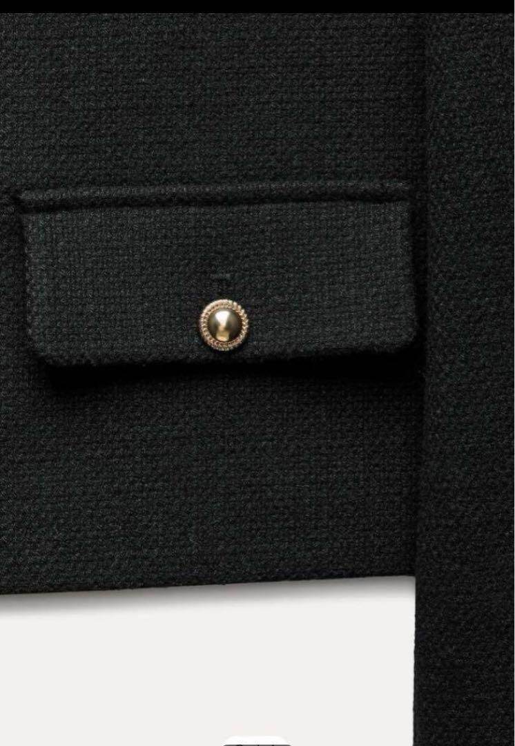 出品最終日　未使用ZARA フラップクロップドジャケット週末SALE