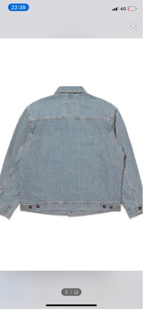 Levi's ストライプデニムジャケット　ブルーヒッコリー柄