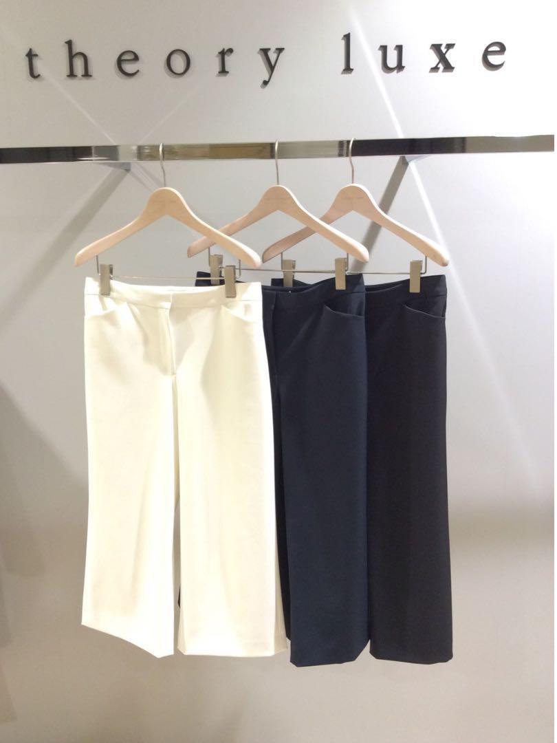 theory luxe セオリーリュクス☆ルーセントワイドガウチョパンツ 40