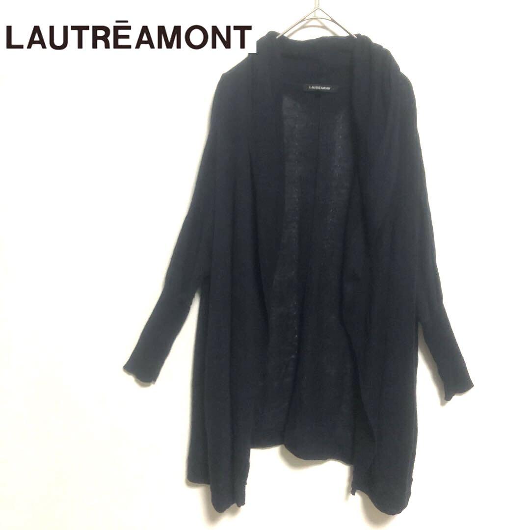 LAUTREAMONT - ロートレアモン  カーディガン LAUTREAMONT ロートレアモン カーディガン フード付 麻リネン M