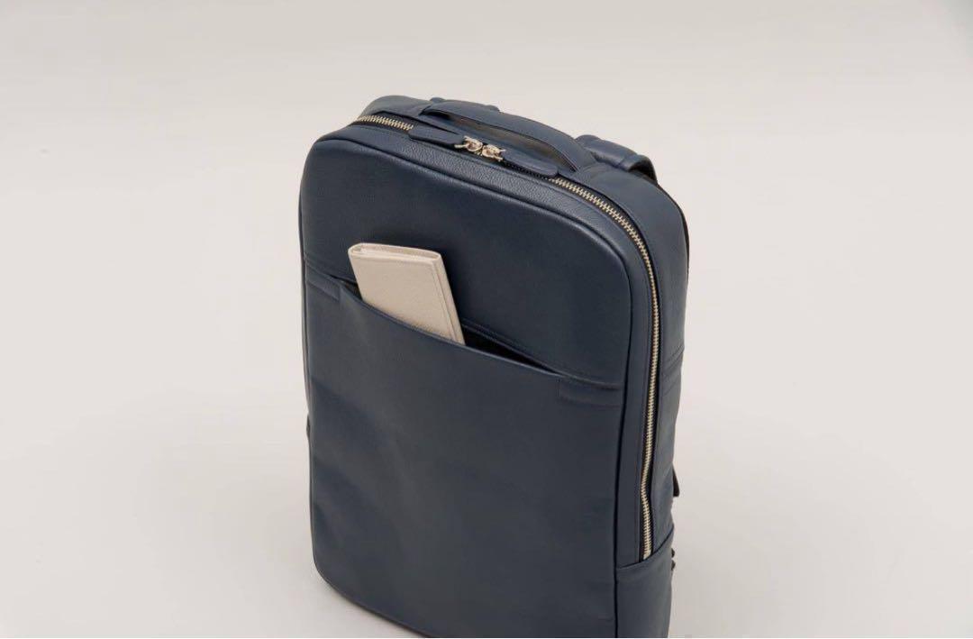 新品✨️ビジネスレザーファクトリー スリムバックパック 2WAY 緑黒