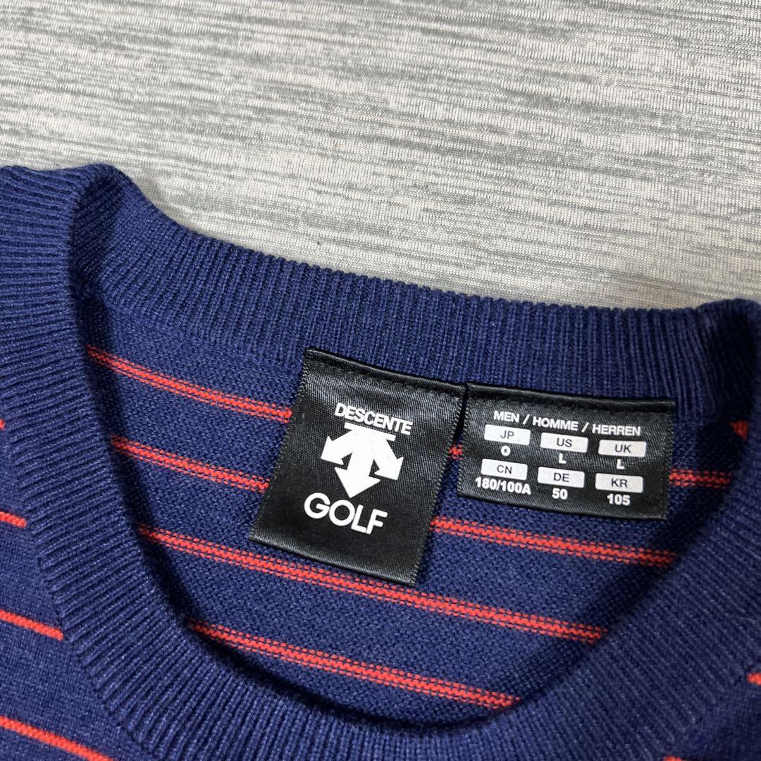 美品　DESCENTE GOLF デサントゴルフ　ライジングデザインセーター 美品 DESCENTE GOLF デサントゴルフ ライジングデザインセーター