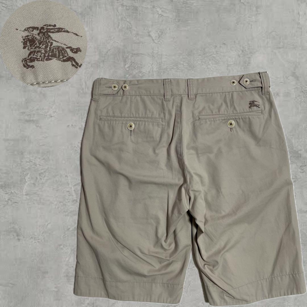【即発送】Burberry バーバリー ベージュ ハーフパンツ ノータックW32