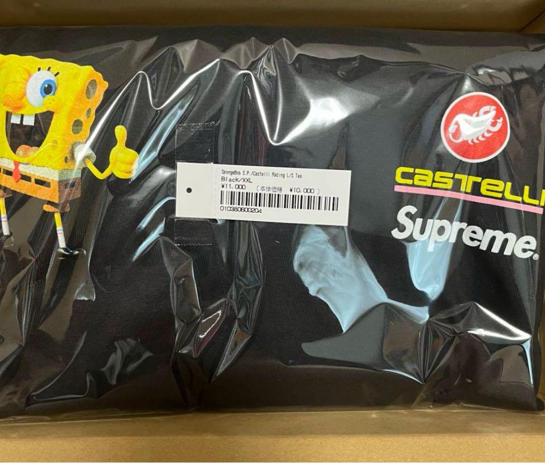 トップス Supreme x SpongeBob Castelli Racing L/S Supreme®/SpongeBob SquarePants/Castelli® Racing L/S Tee