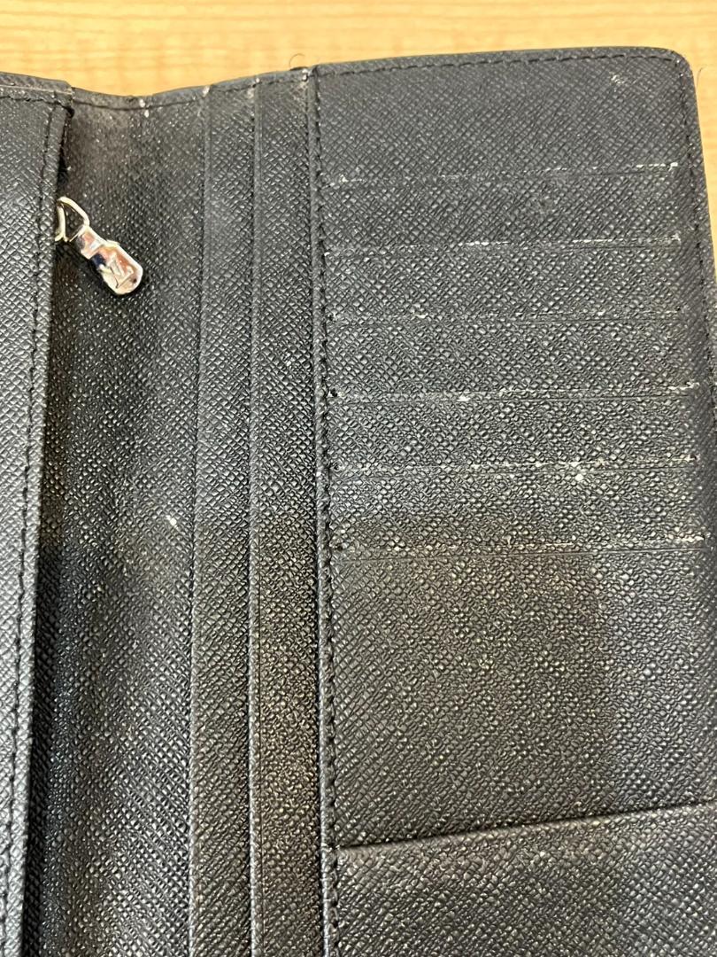 LOUIS VUITTON ルイヴィトン　ダミエ長財布　黒　 二つ折り財布