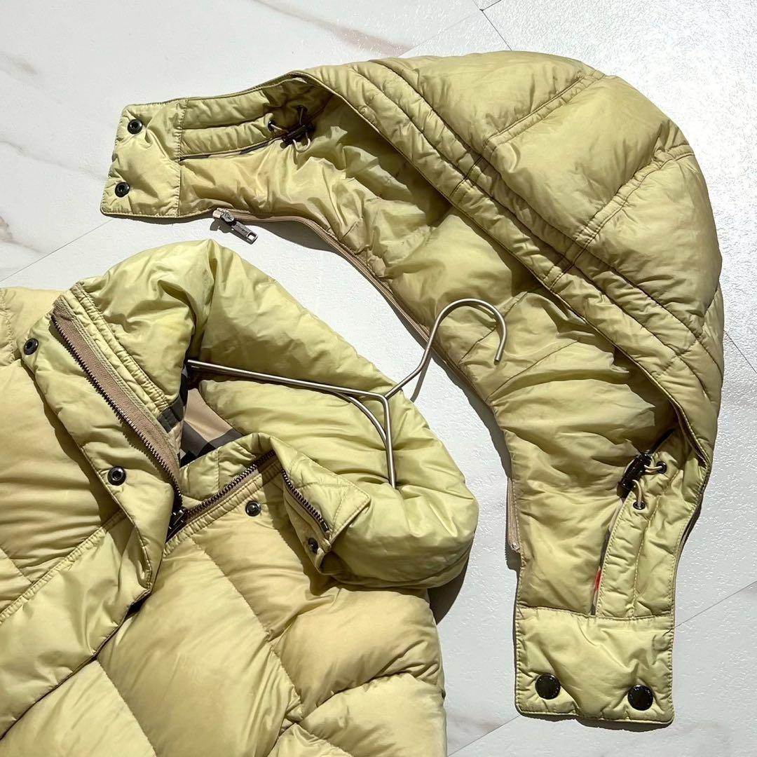 コスモス様　バーバリーロンドン　ダウンコート　メガチェック　フード　キルティング コスモス様 バーバリーロンドン ダウンコート メガチェック