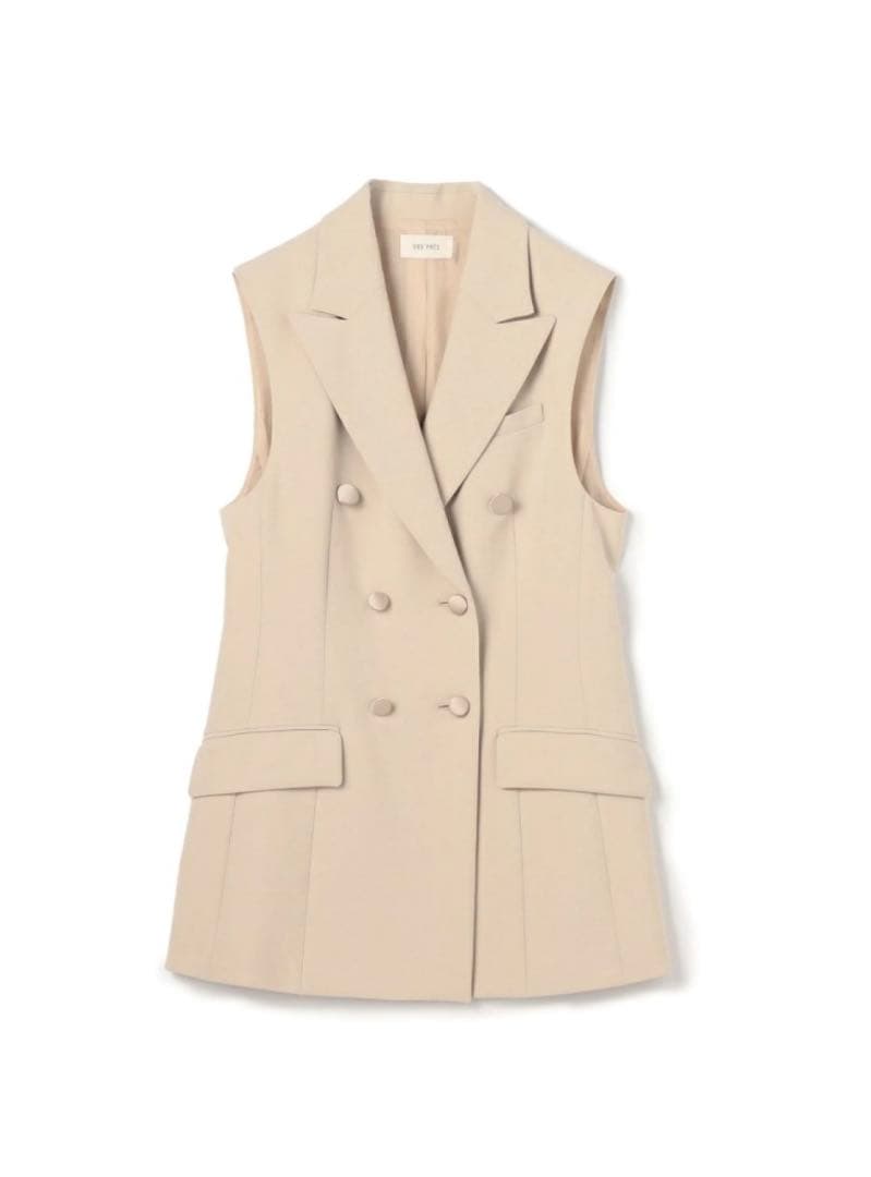 希少✨アドーア ジレ ベスト ファー レイヤード 高級