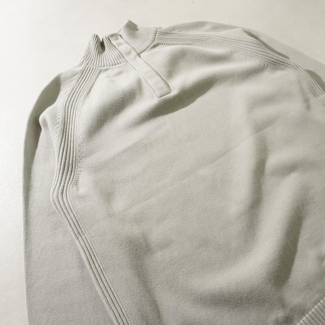 HUGO BOSS スナップボタンハイネックニット ライトグレー/TW302